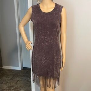 Rock & Republic Sleeveless  Fringe Dress